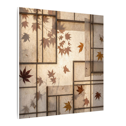 Shoji Screen Japanese Pattern Canvas Art | Neutral Japandi Art
