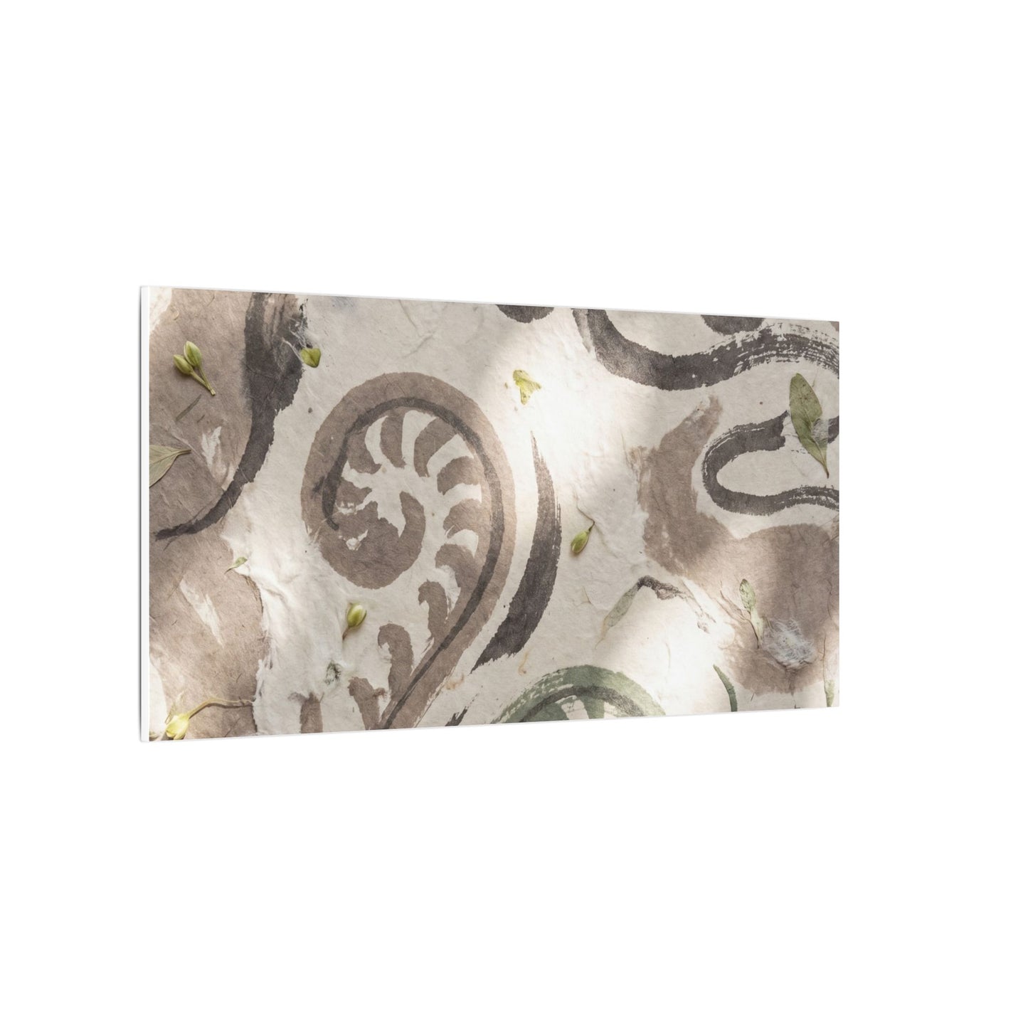 Dappled Ink Brushstroke Canvas Art - Japandi Ma