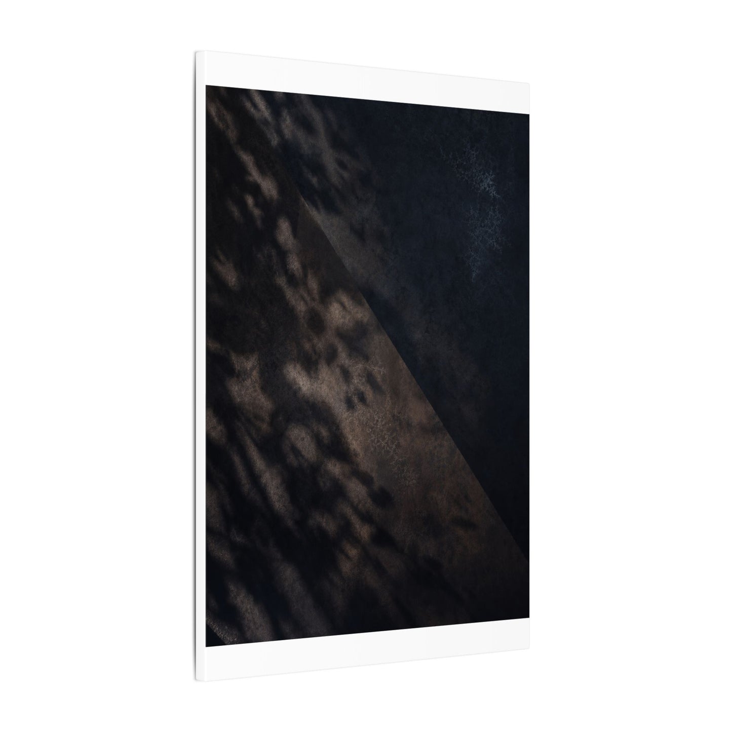 Shadow Play Winter Canvas Art | Dark Japandi Moody Design