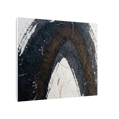 Moody Ink Brushstroke Canvas Art - Moody Minimal Dark Japandi