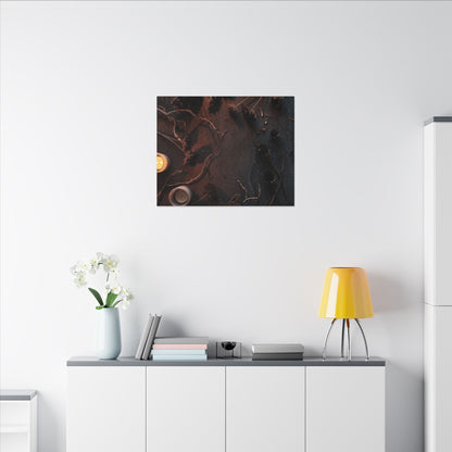Dried Flowers Canvas Art | Winter Dark Japandi Moody Minimal Art