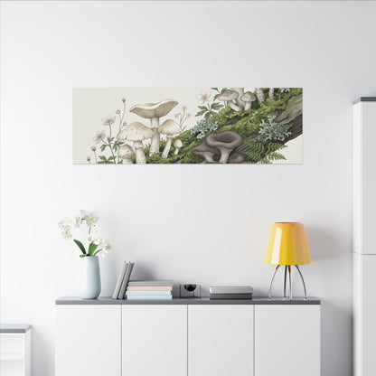 Dappled Wild Mushrooms Canvas Art - Japandi Ma