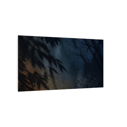 Kanso Shadow Play Canvas Art - Dark Japandi Shadow Zen