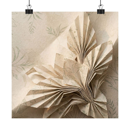 Dawn Paper Fold Wall Art Print - Japandi Fukinsei Art Print