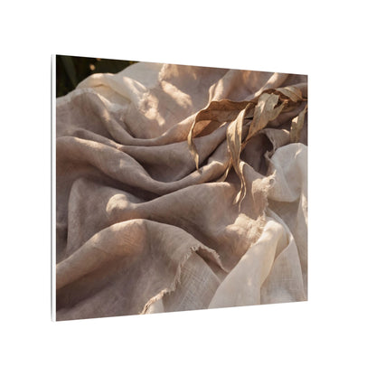 Silk Drape Summer Canvas Art | Japandi Neutral Design