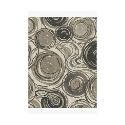 Wabi-sabi Pattern Japandi Japanese Pattern Wall Art Print