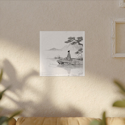 Meditation Harmonious Zen Ukiyo-e Canvas Art