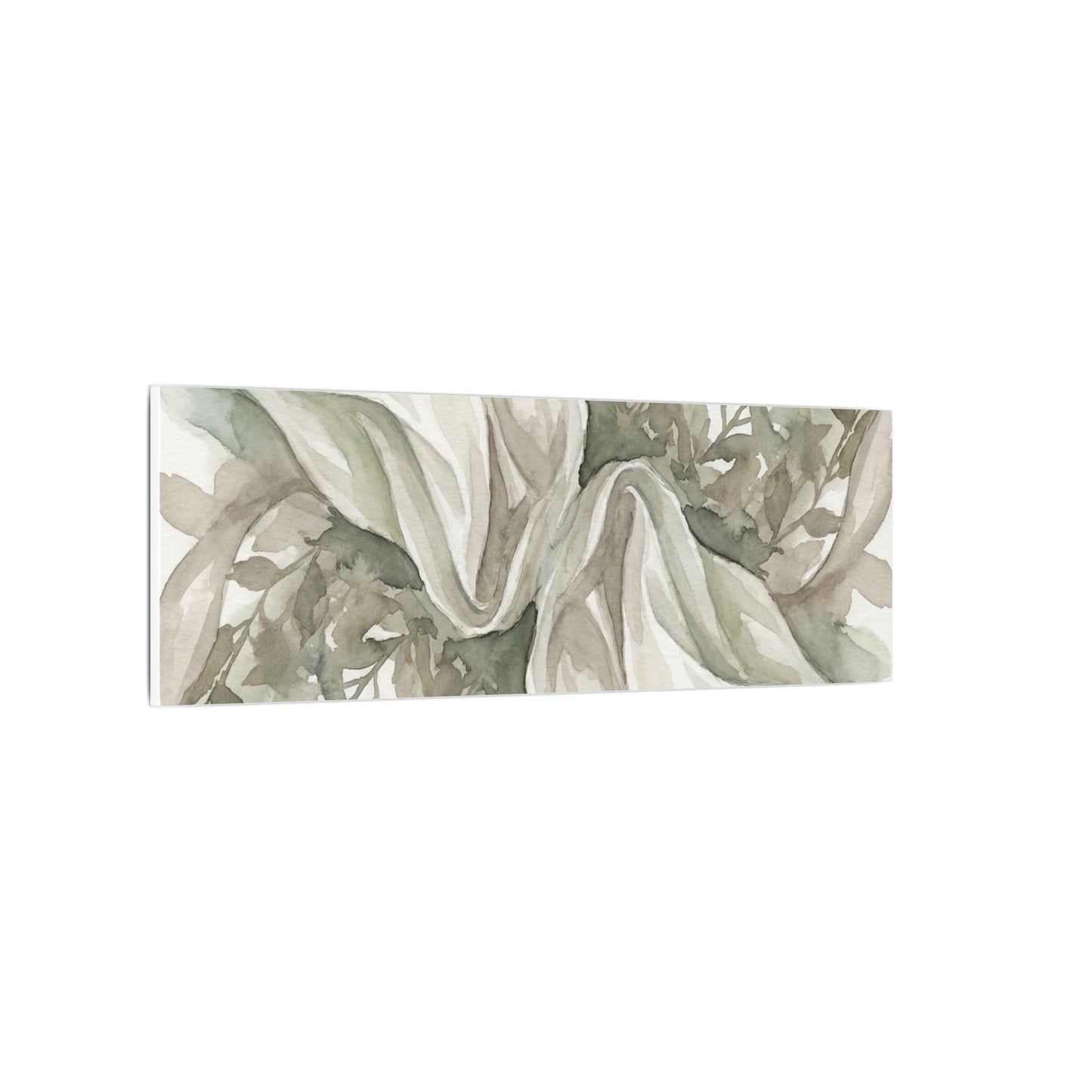 Summer Silk Drape Watercolor Canvas Art | Cozy Decor