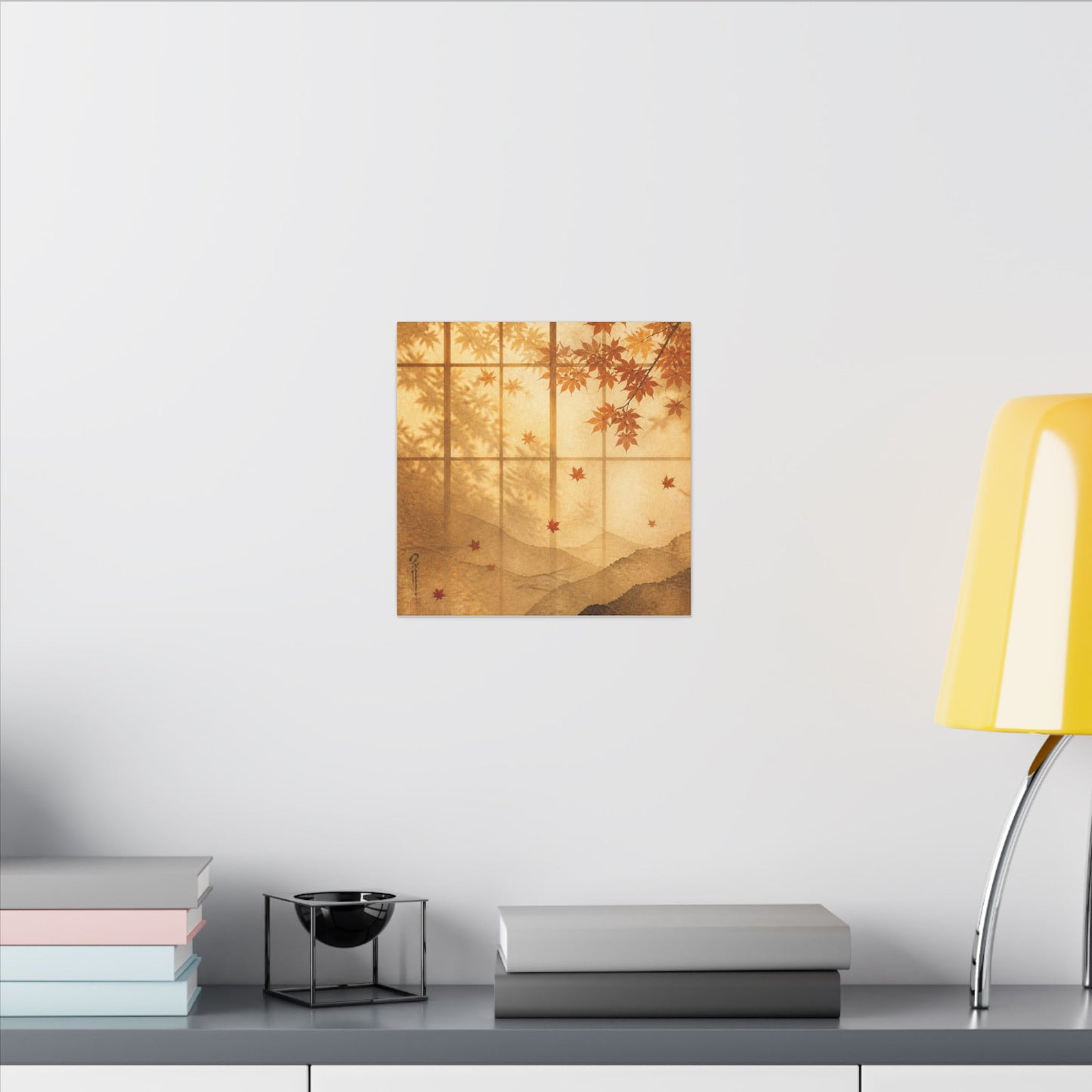 Shoji Screen Texture Canvas Art | Earthy Japandi Art