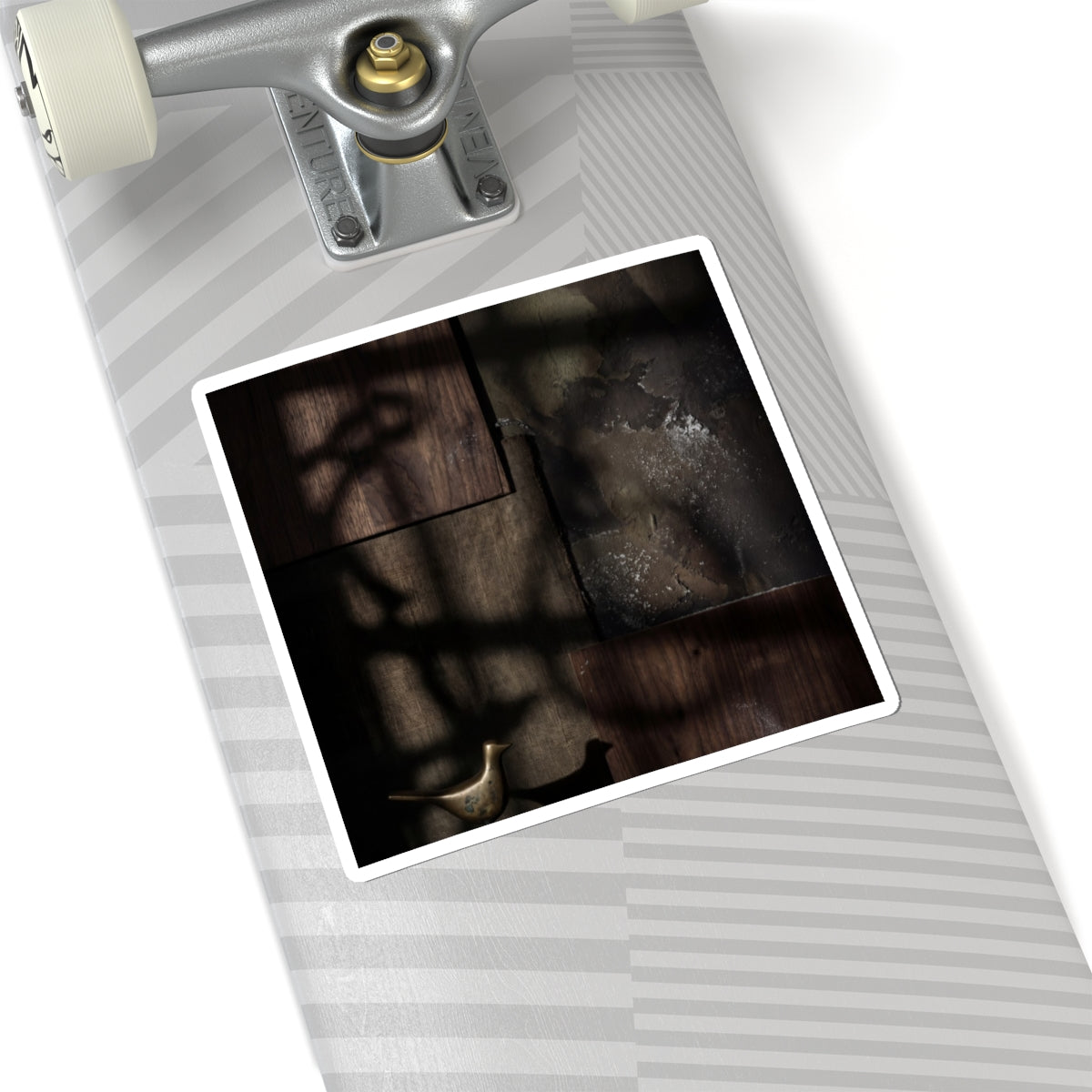 Shadow Play Dark Texture Sticker | Atmospheric Dark Japandi Art