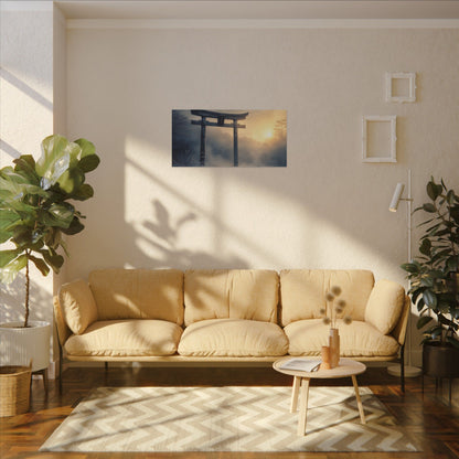 Zen Torii Gate in Golden Hour | Karesansui Canvas Art