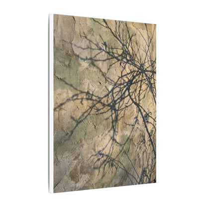 Japandi Shadow Play in Golden Hour | Texture Canvas Art