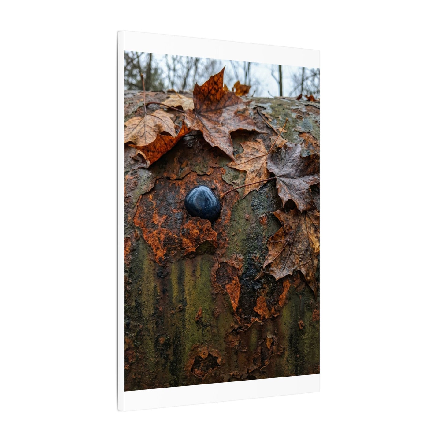 Datsuzoku Rust Patina Canvas Art - Dark Japandi Moody Minimal