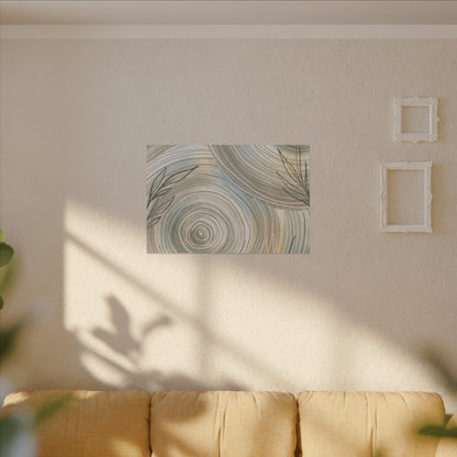 Kanso Water Ripple Canvas Art - Japandi Minimal Line