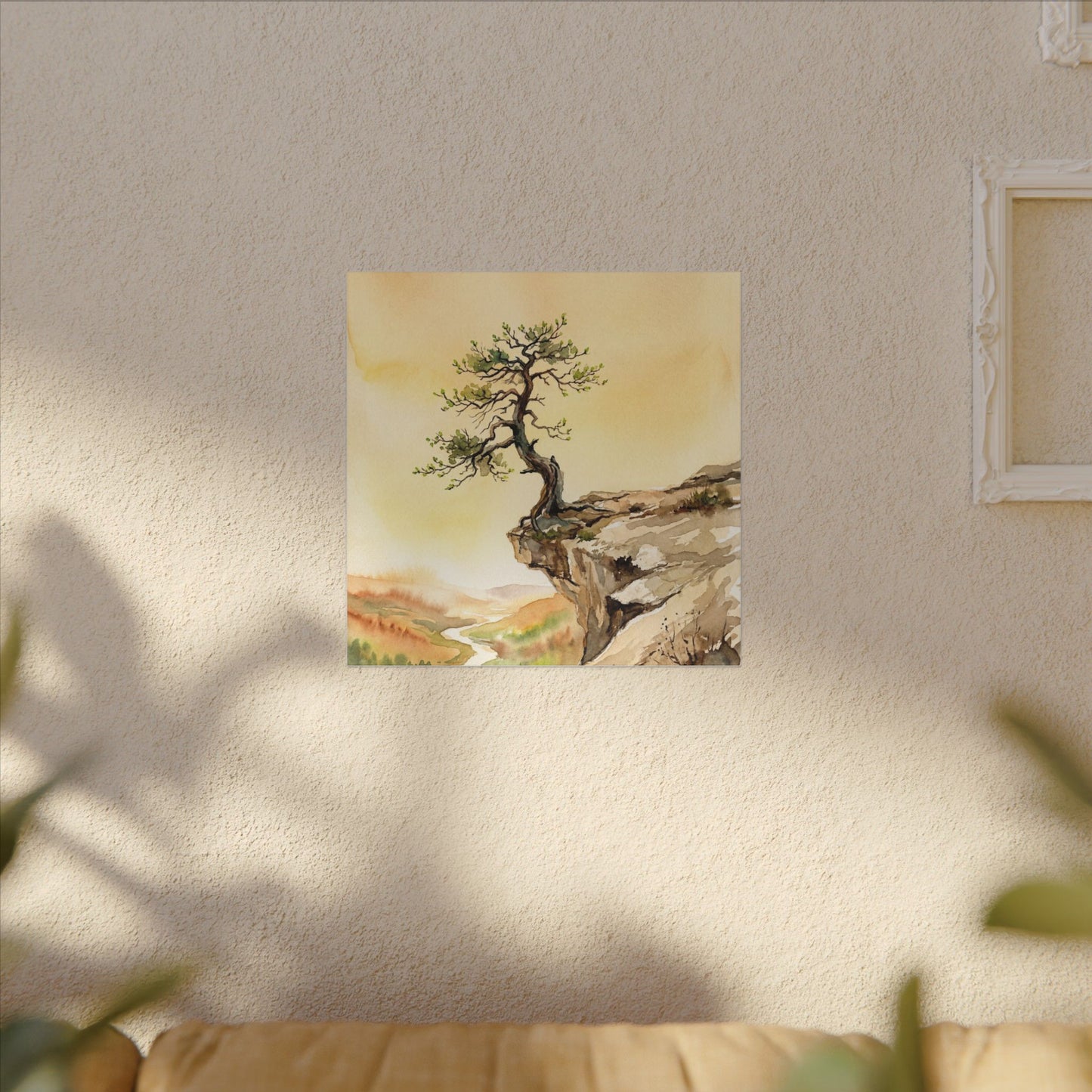 Golden Hour Pine Tree Canvas Art - Japandi Fukinsei