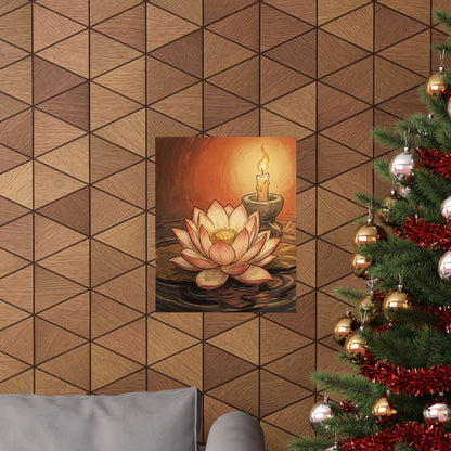 Winter Dried Flowers Texture Wall Art Print | Elegant Decor