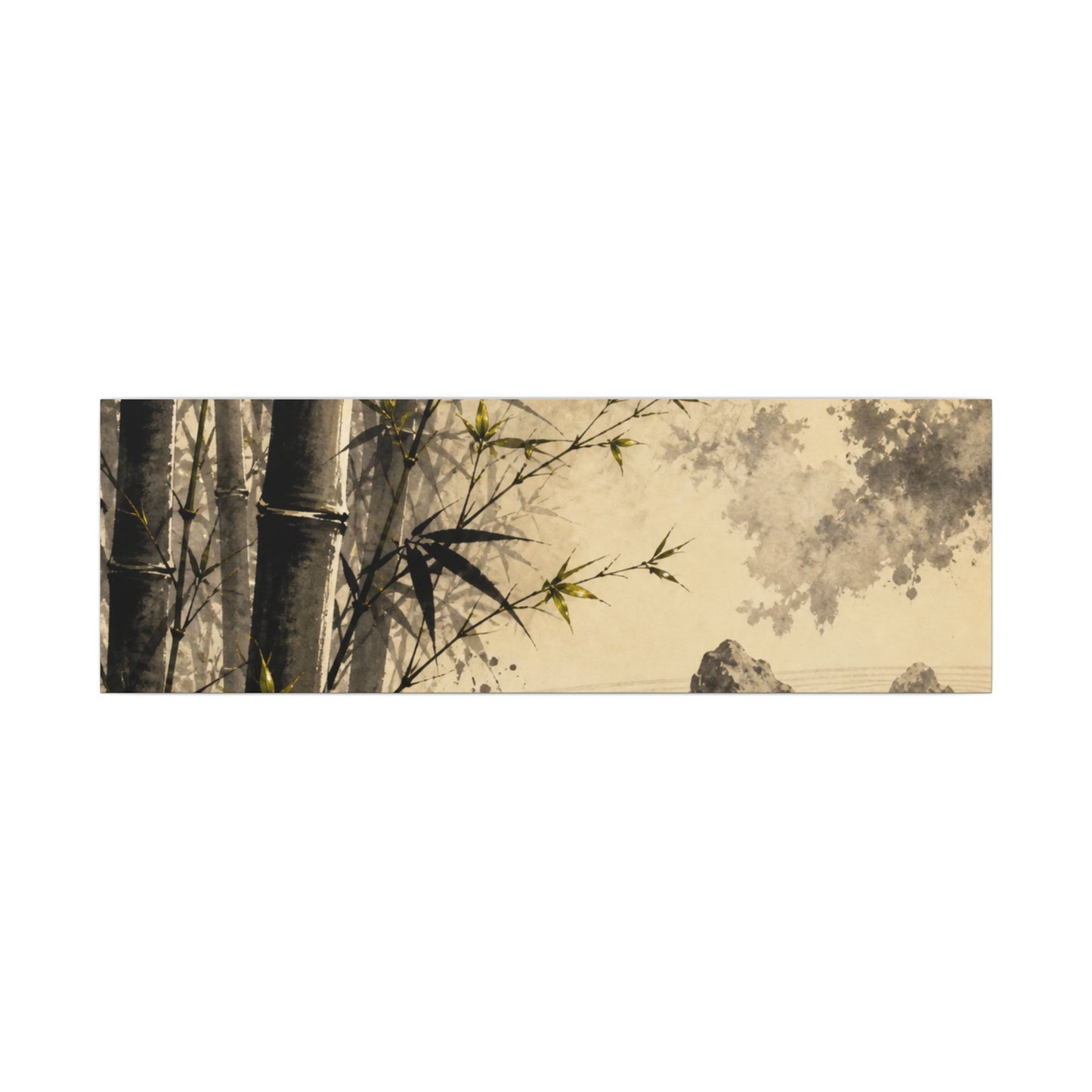Peaceful Bamboo Grove Canvas Art - Karesansui Zen