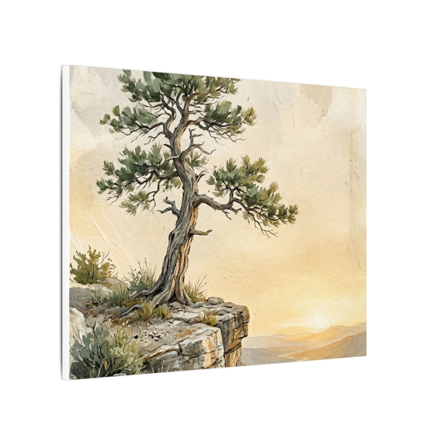 Pine Tree Canvas Art | Summer Japandi Texture Art