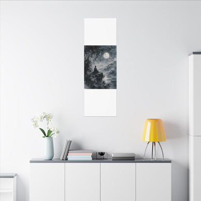 Ink Brushstroke Sumi E Canvas Art | Serene Zen Art