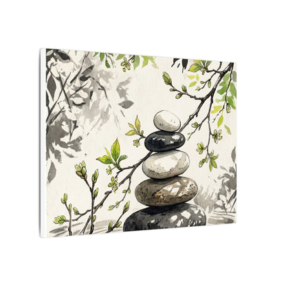 Spring River Stones Japanese Pattern Canvas Art | Elegant Decor