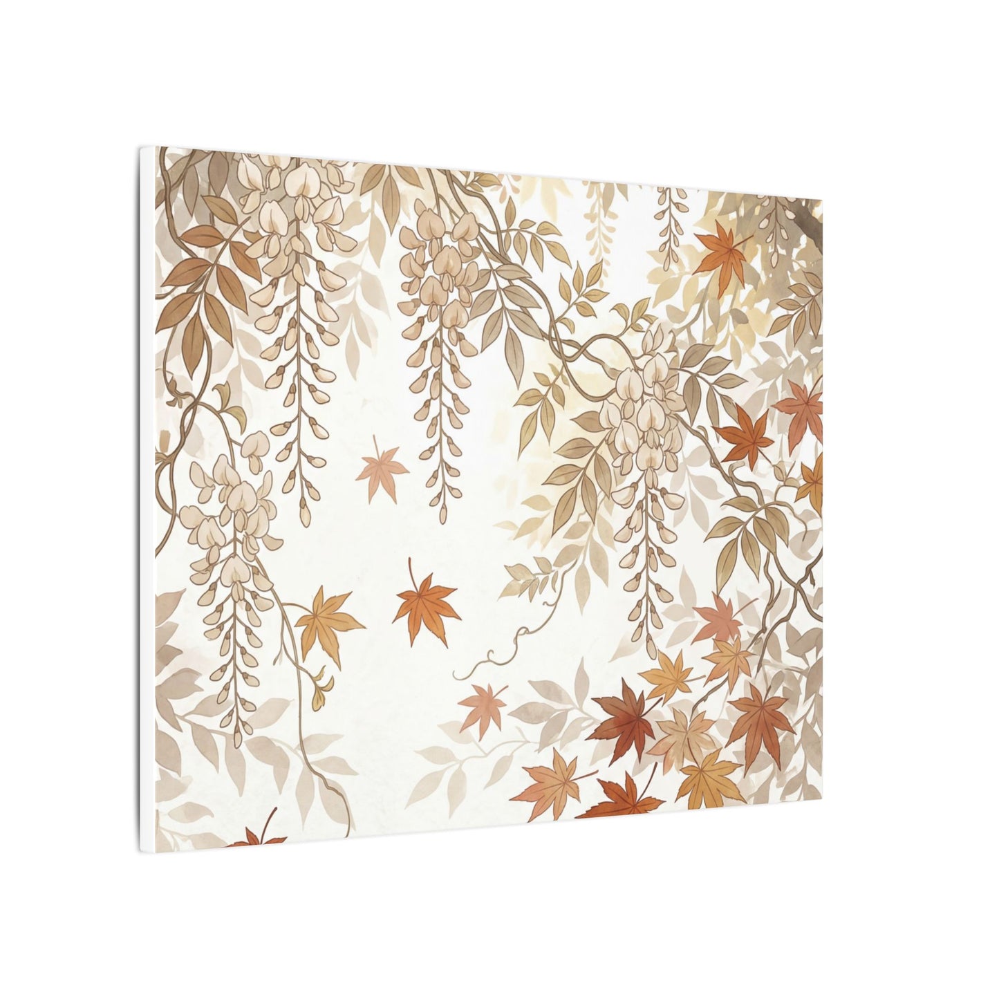 Shibui Wisteria Canvas Art - Japandi Japanese Pattern