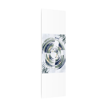 Winter Water Ripple Sumi E Canvas Art | Peaceful Decor