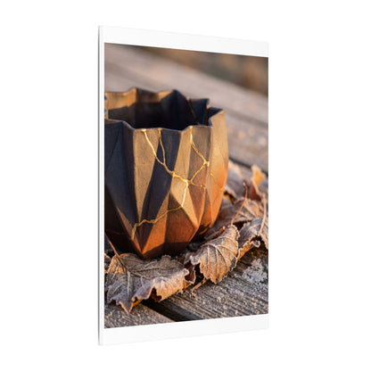 Paper Fold Gold Repair Canvas Art | Philosophical Kintsugi Art