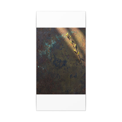 Golden Hour Rust Patina Canvas Art - Dark Japandi Ma