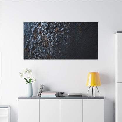 Rust Patina Canvas Art | Winter Dark Japandi Shadow Zen Art