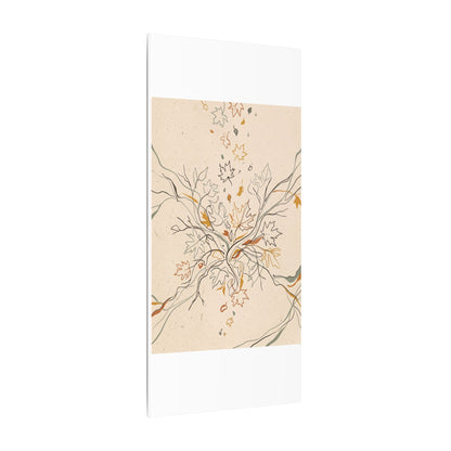 Warm Shadow Play Canvas Art - Minimal Line Japandi