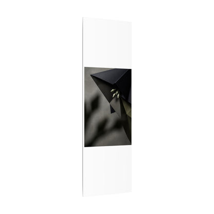 Paper Fold Moody Minimal Canvas Art | Luxurious Dark Japandi Art