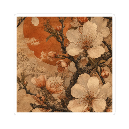 Cherry Blossom Sticker | Spring Cottagecore Vintage Botanical Art