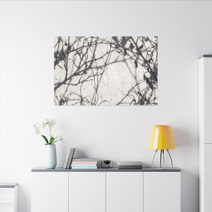 Winter Shadow Play Japanese Pattern Canvas Art | Elegant Decor