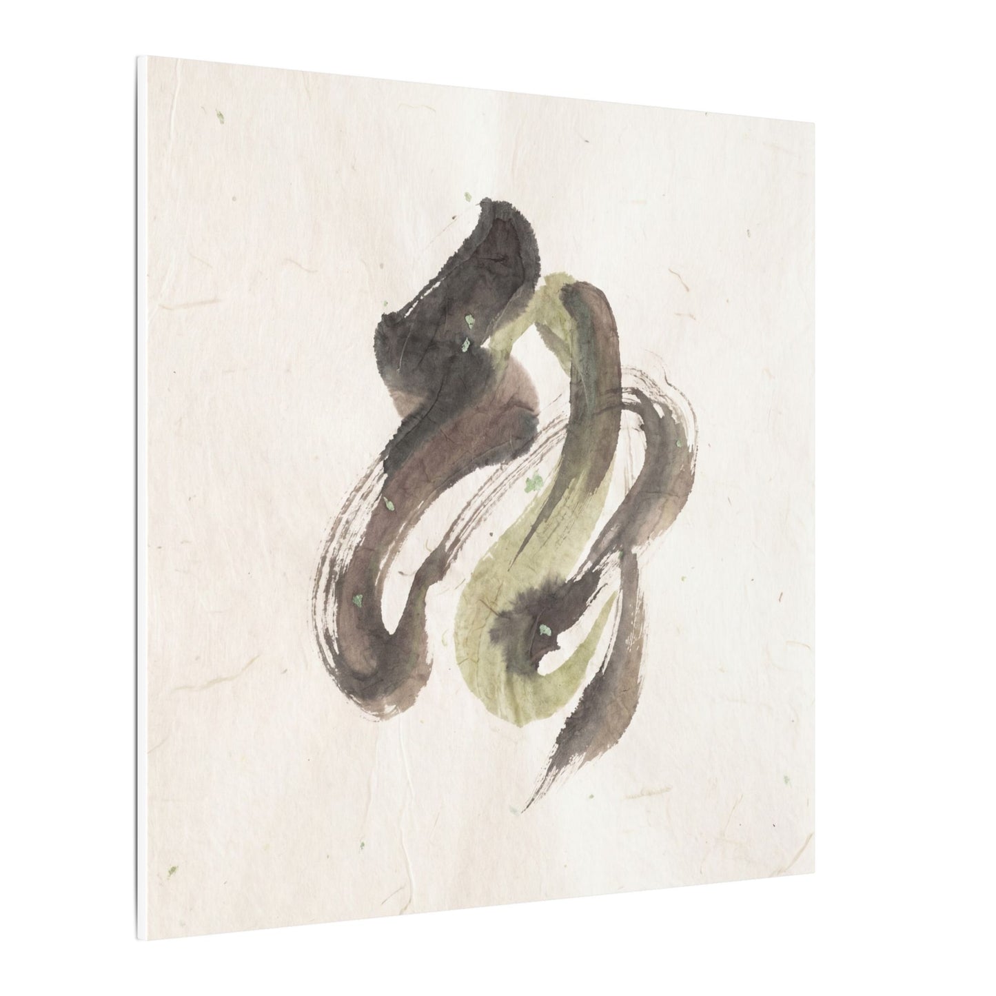 Ink Brushstroke Canvas Art | Spring Japandi Japanese Pattern Art