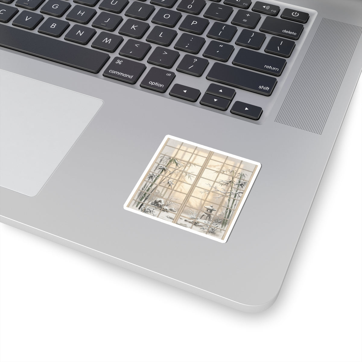 Winter Shoji Screen Sumi E Sticker | Peaceful Decor