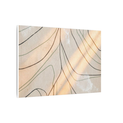 Shoji Screen Minimal Line Canvas Art | Warm Japandi Art