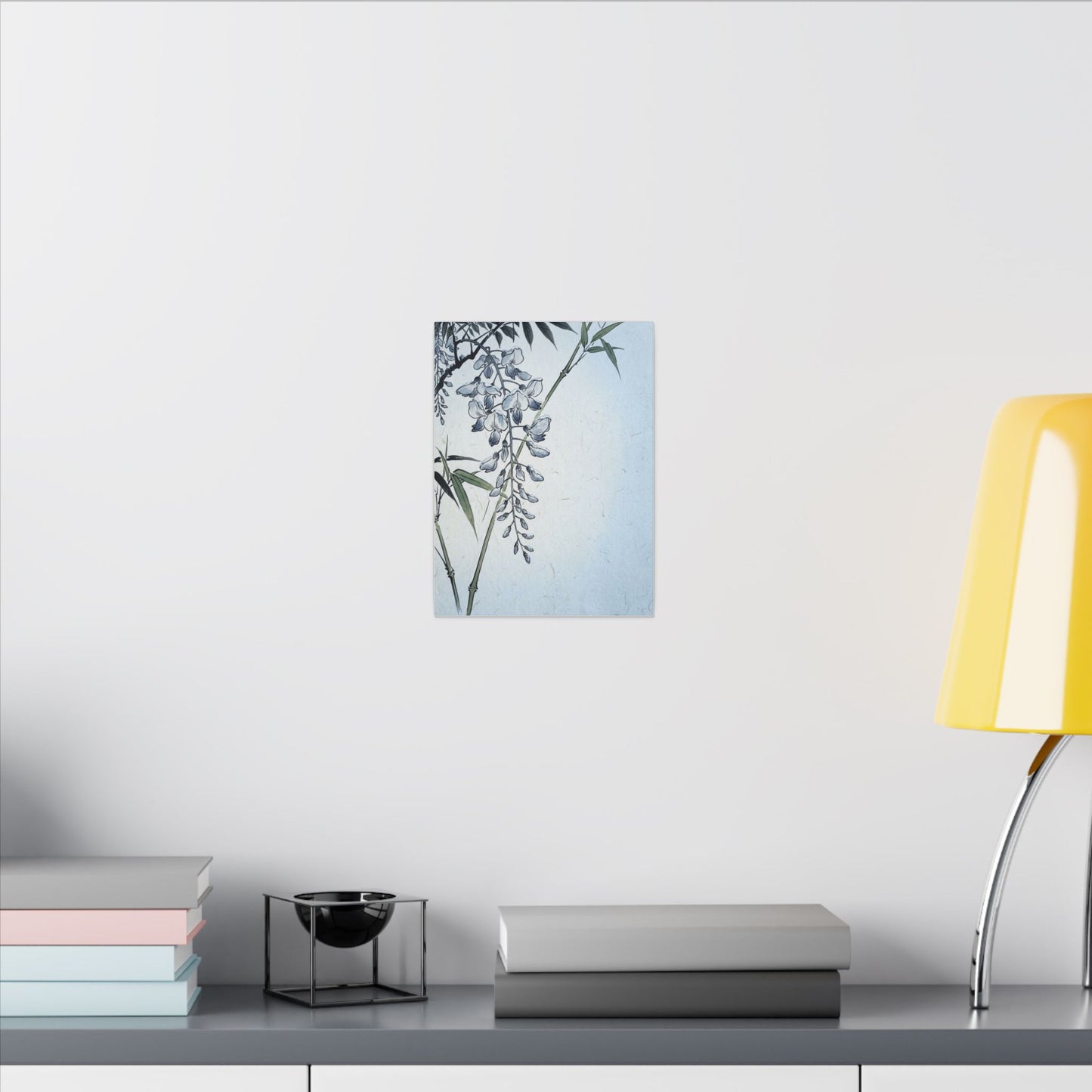 Zen Wisteria in Moonlight | Ukiyo E Inspired Canvas Art
