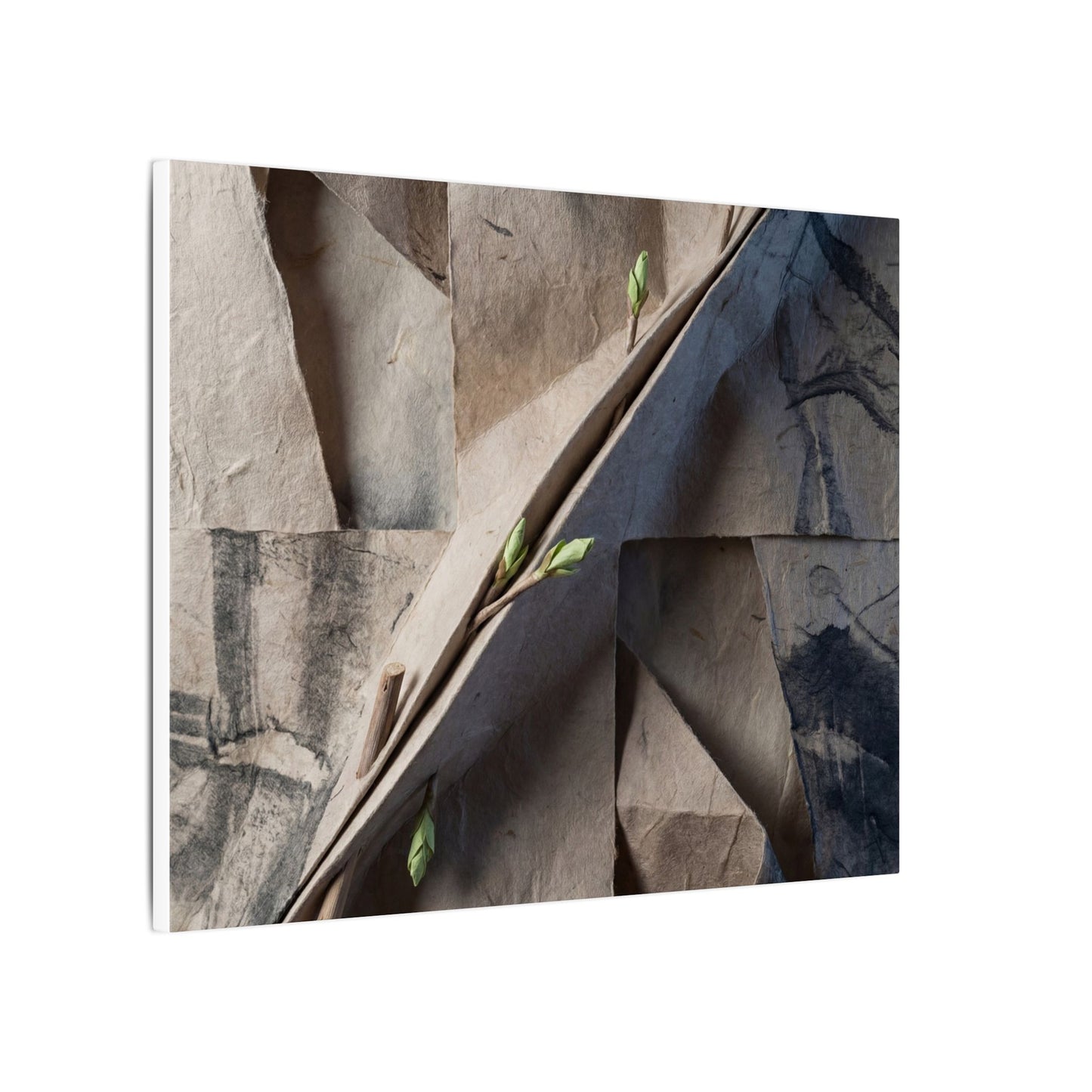 Paper Fold Canvas Art | Spring Japandi Japanese Pattern Art
