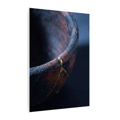 Artful Ceramic Bowl Canvas Art - Broken Beauty Kintsugi
