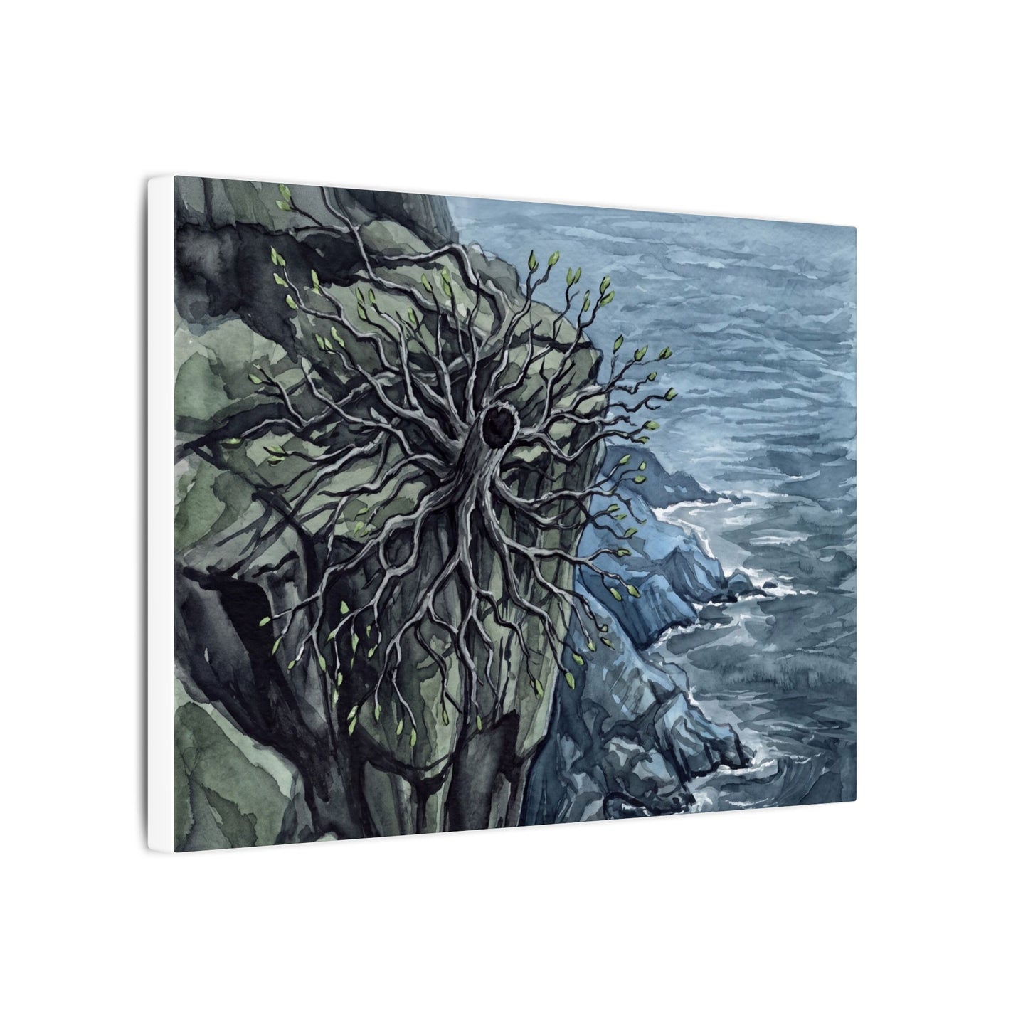 Pine Tree Spring Canvas Art | Japandi Neutral Design
