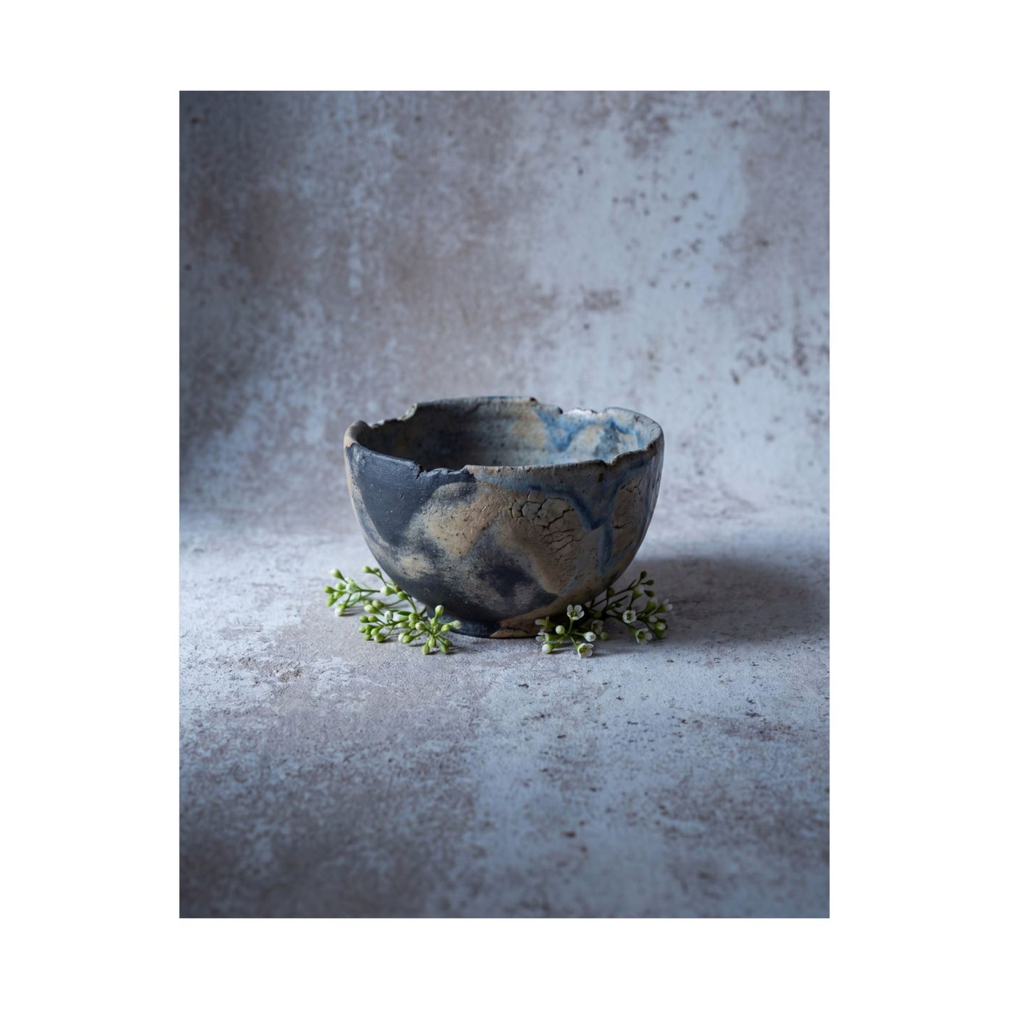 Moonlight Ceramic Bowl Wall Art Print - Japandi Ma