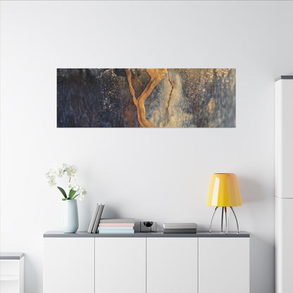 Winter Ceramic Bowl Gold Vein Canvas Art | Healing Decor