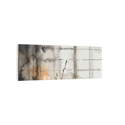 Shoji Screen Canvas Art | Spring Japandi Watercolor Art