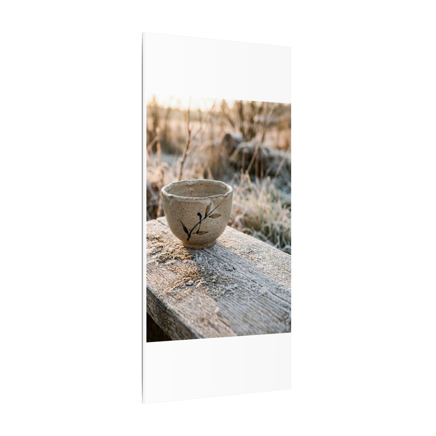 Golden Hour Ceramic Bowl Canvas Art - Japandi Ma