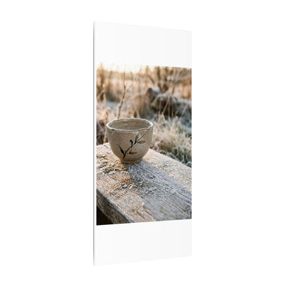 Golden Hour Ceramic Bowl Canvas Art - Japandi Ma