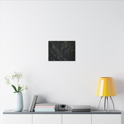 Overcast Shadow Play Canvas Art - Dark Japandi Seijaku