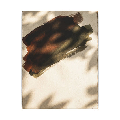 Ink Brushstroke Canvas Art | Summer Dark Japandi Moody Minimal Art