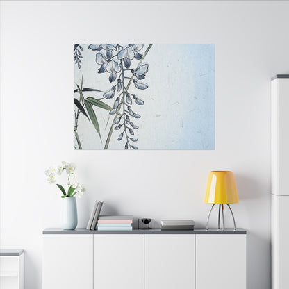 Zen Wisteria in Moonlight | Ukiyo E Inspired Canvas Art