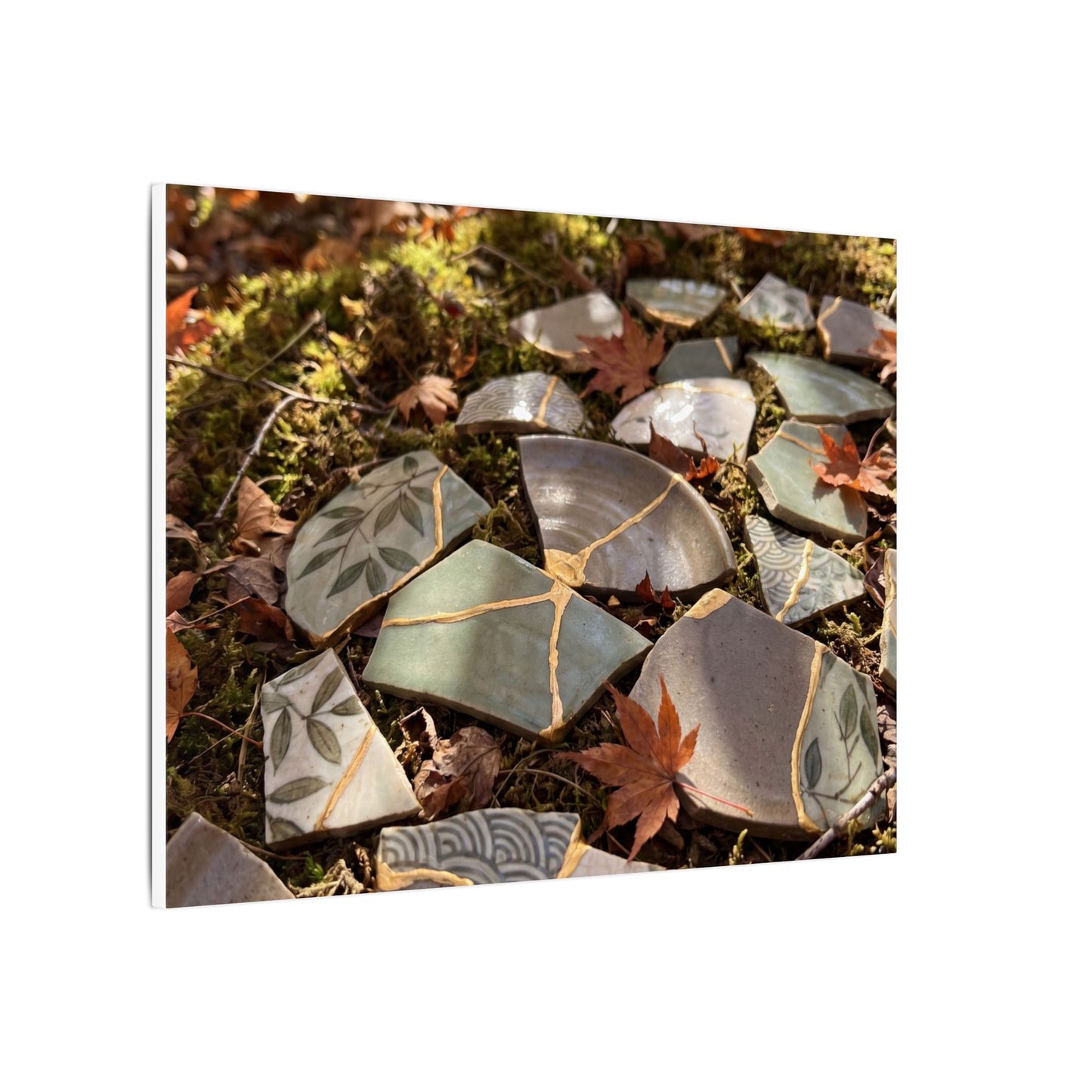 Broken Pottery Japanese Pattern Canvas Art | Elegant Japandi Art