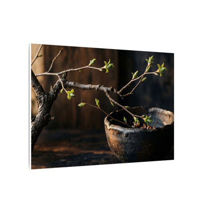 Spring Ceramic Bowl Moody Minimal Canvas Art | Atmospheric Decor Art Print